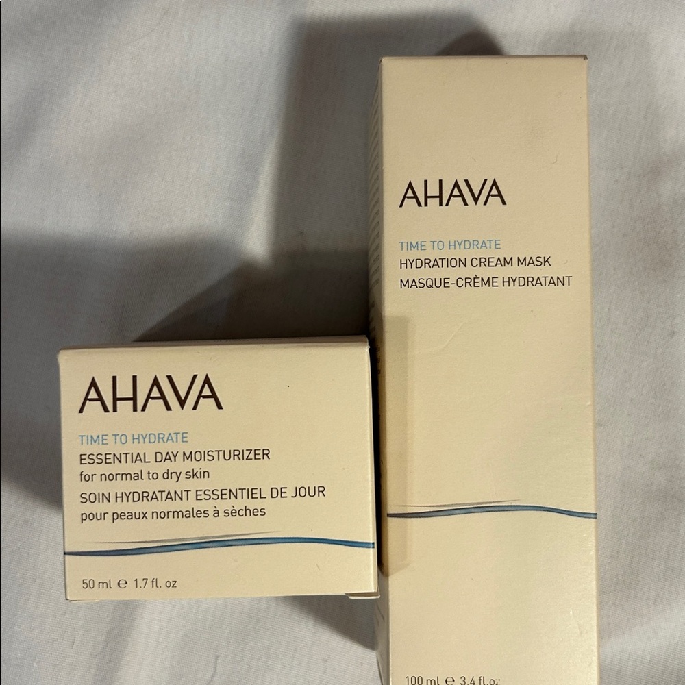 Ahava Two Piece Set “Essential Day Moisturize” & Hydration Cream Mask